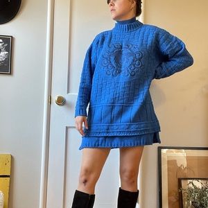 Vintage 90s Versace Oversized Sweater Dress